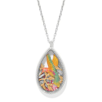 Everbloom Hummingbird Shaker Necklace