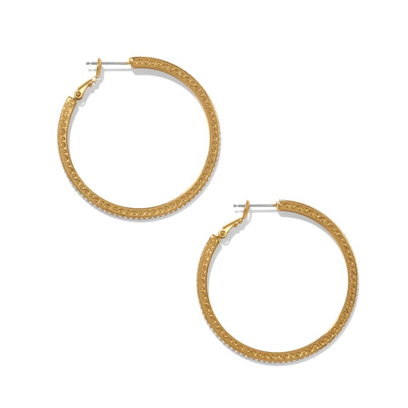 Meridian Eclipse Thin Large Hoop Earrings-Gold