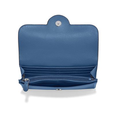 Cadiz Suede Large Wallet-Denim