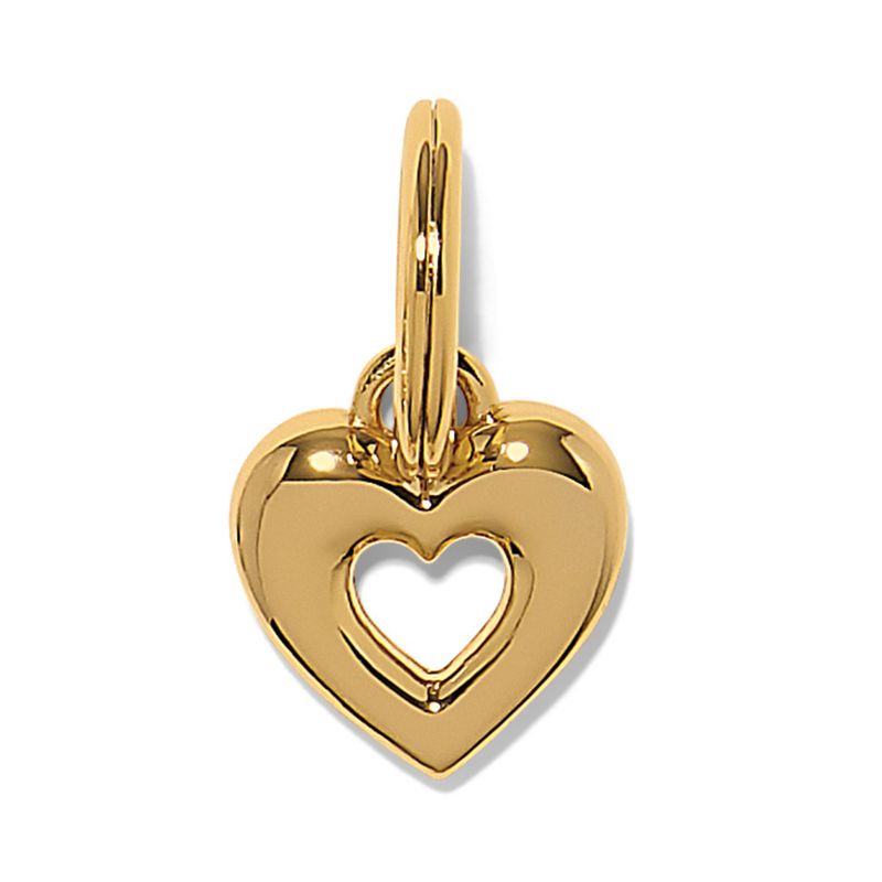 Enchanting Gem Heart Charm-Gold