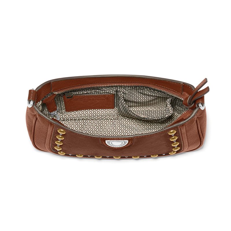 Fletcher Suede Convertible Shoulderbag-Bourbon