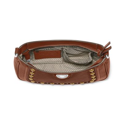 Fletcher Suede Convertible Shoulderbag-Bourbon