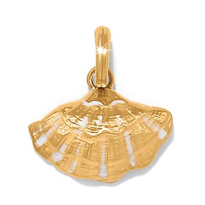 Solstice Clam Shell Charm-Gold