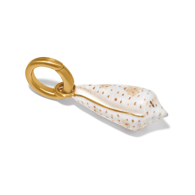 Solstice Cone Shell Charm-Gold