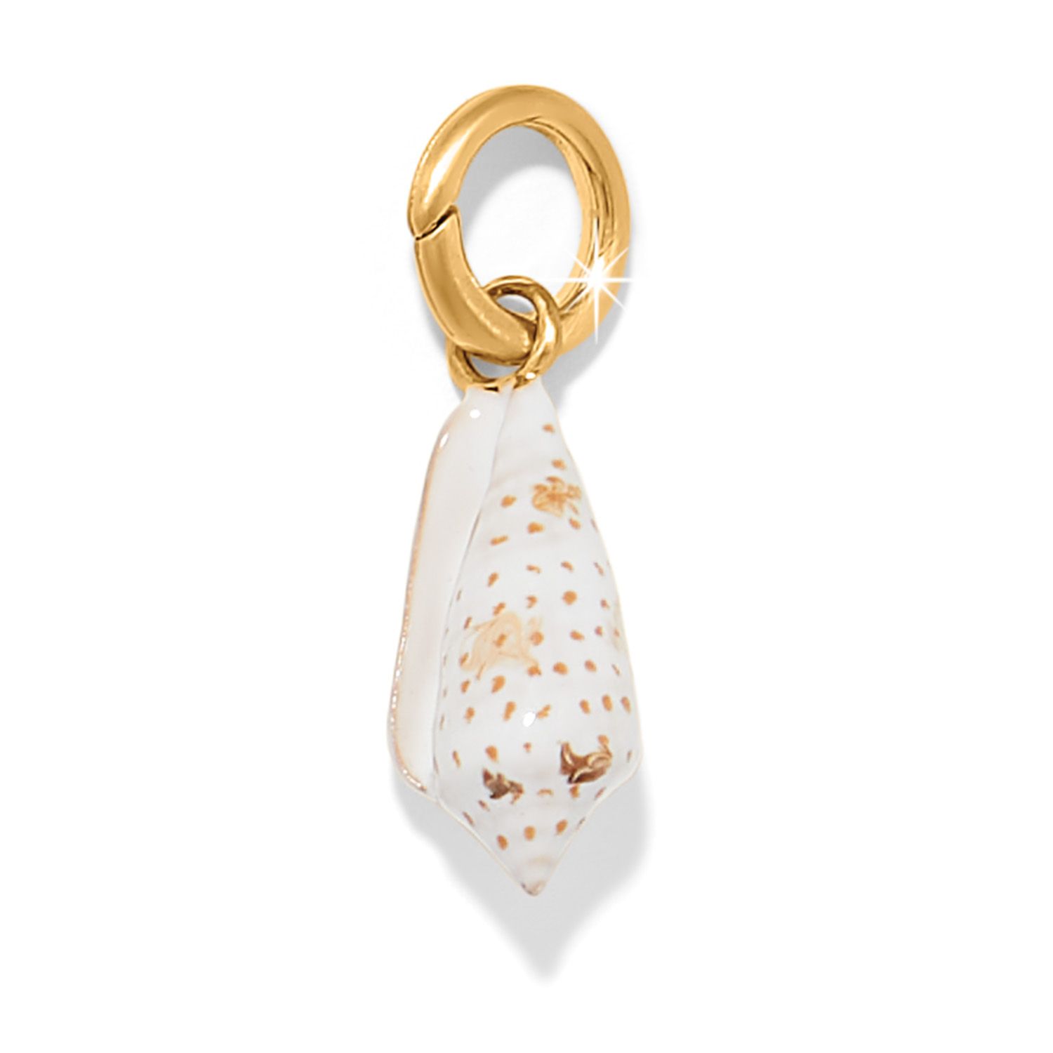 Solstice Cone Shell Charm-Gold