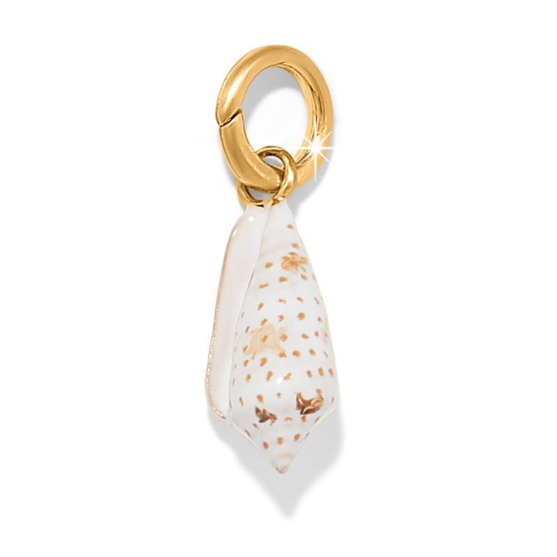 Solstice Cone Shell Charm-Gold