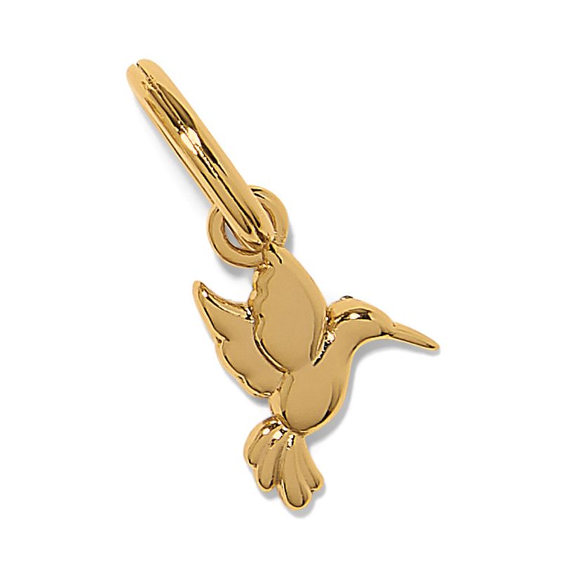 Enchanting Gem Hummingbird Charm-Gold
