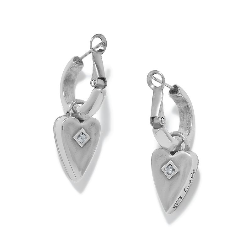 Love Messages B Love Reversible Hoop Earrings