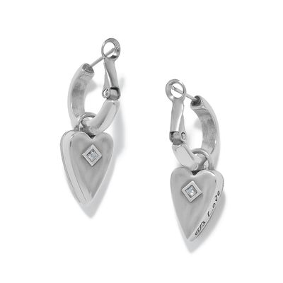 Love Messages B Love Reversible Hoop Earrings