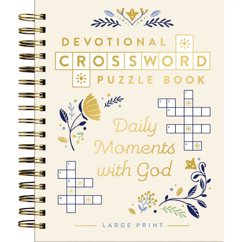 Devotional Crossword Puzzle Book: Daily Moments with God