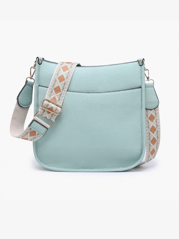 Chloe Crossbody with Guitar Strap-Sea Foam