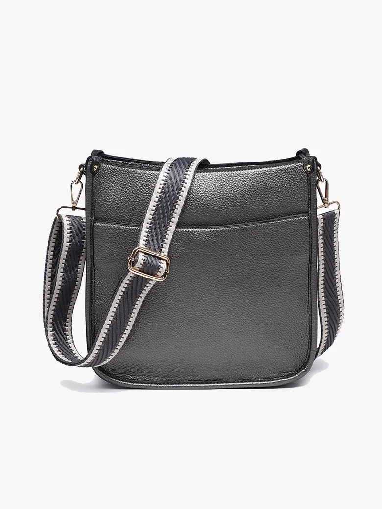 Posie Crossbody w/ Removable Strap-Gunmetal