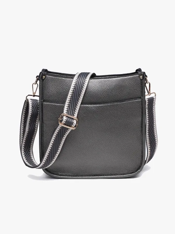 Posie Crossbody w/ Removable Strap-Gunmetal