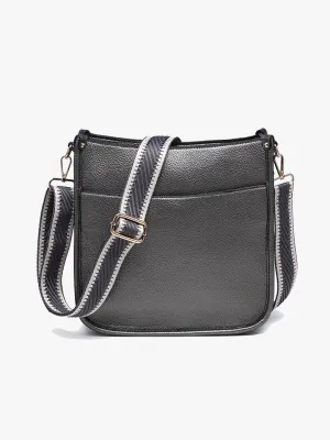 Posie Crossbody w/ Removable Strap-Gunmetal