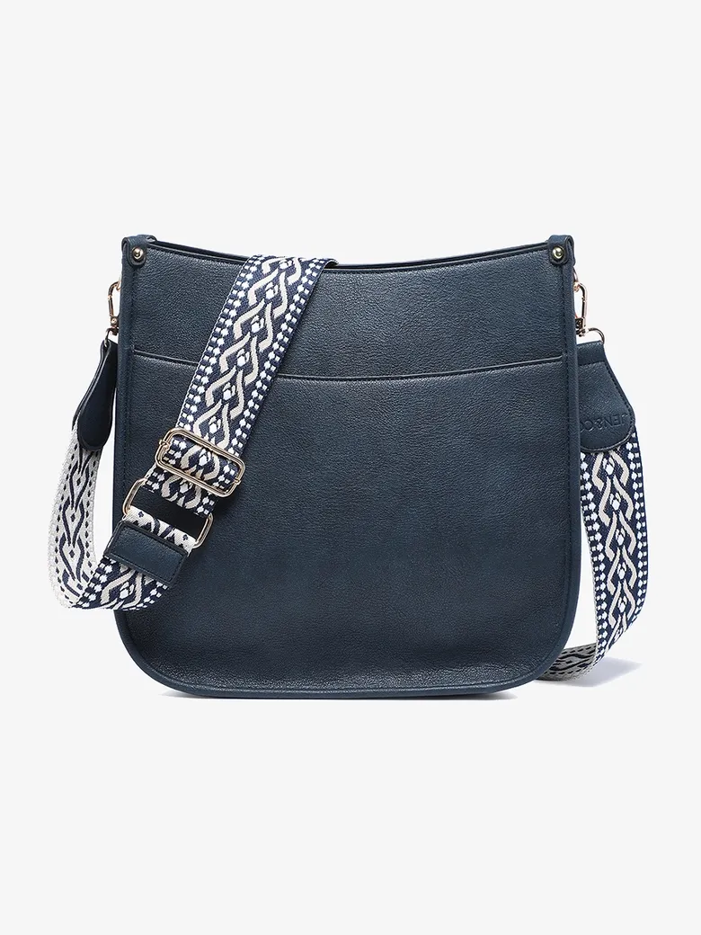 Chloe Crossbody with Guitar Strap-Navy