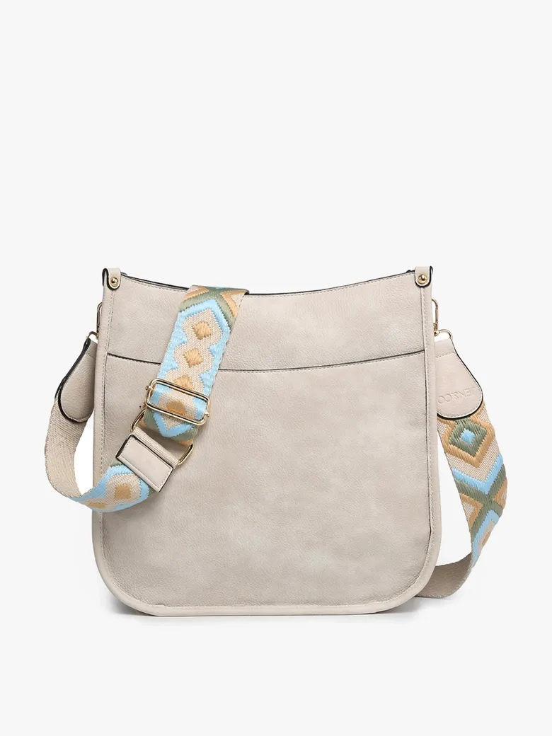 Chloe Crossbody with Guitar Strap-Off White