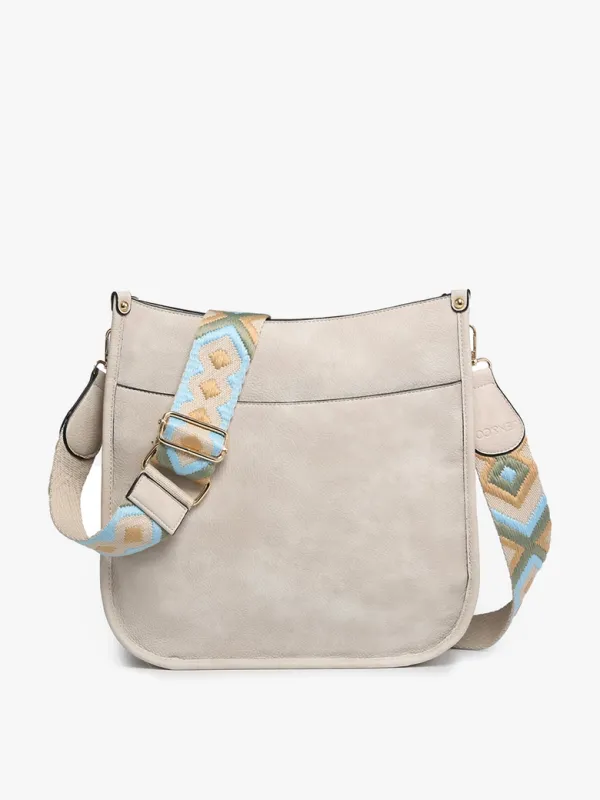 Chloe Crossbody with Guitar Strap-Off White