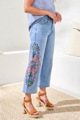 Audrey Wide Crop Jeans