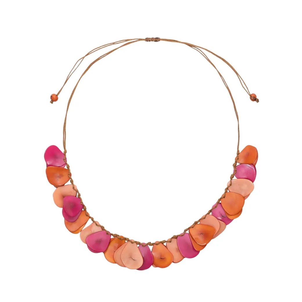 Ginebra Necklace-Fuchsia