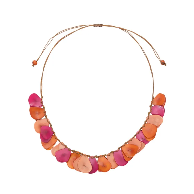 Ginebra Necklace-Fuchsia