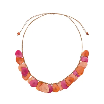 Ginebra Necklace-Fuchsia