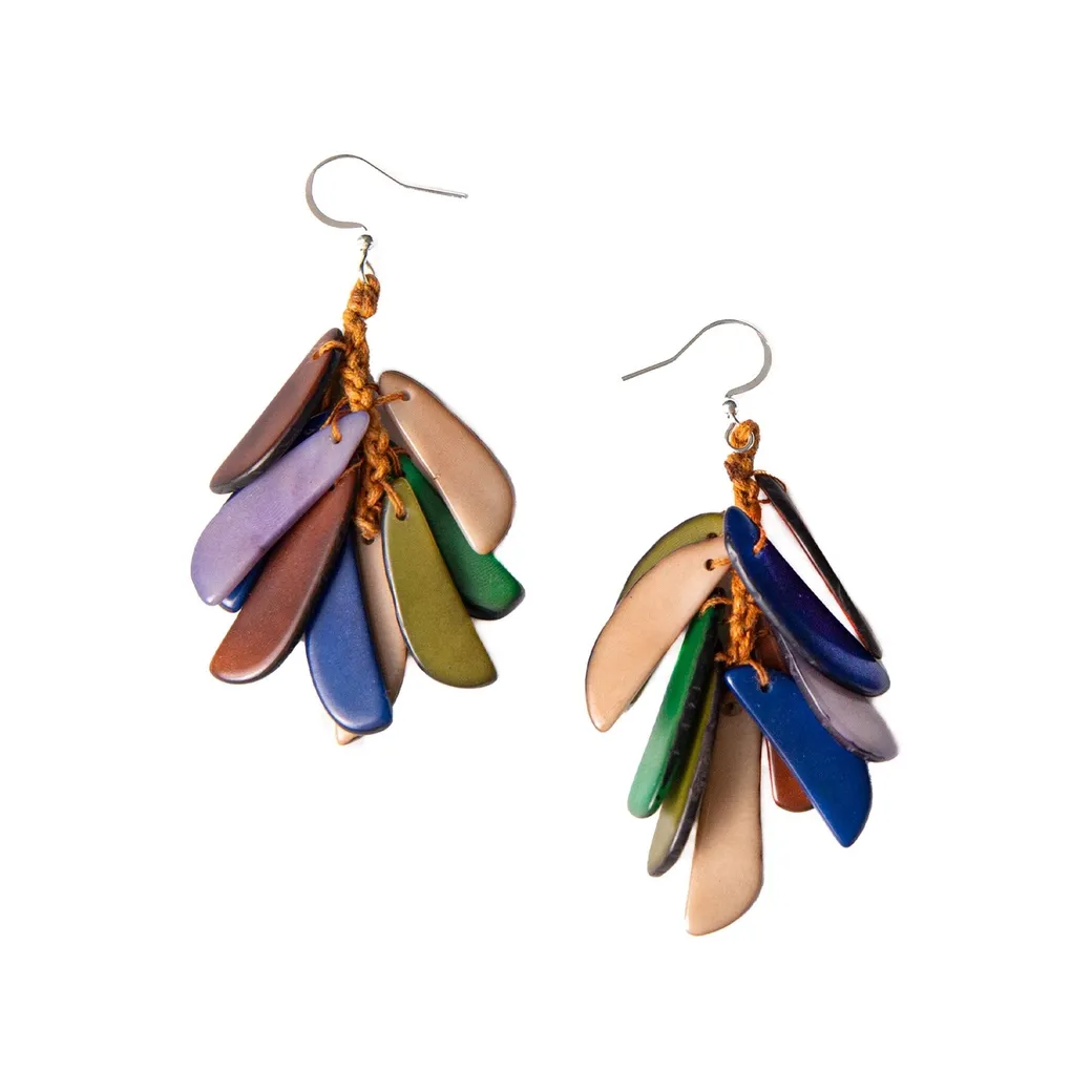 Kendra Earring-Blue/Lavender