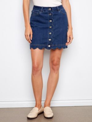 Scallop Hem Skort