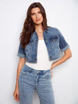 Cropped Short Sleeve Jacket
