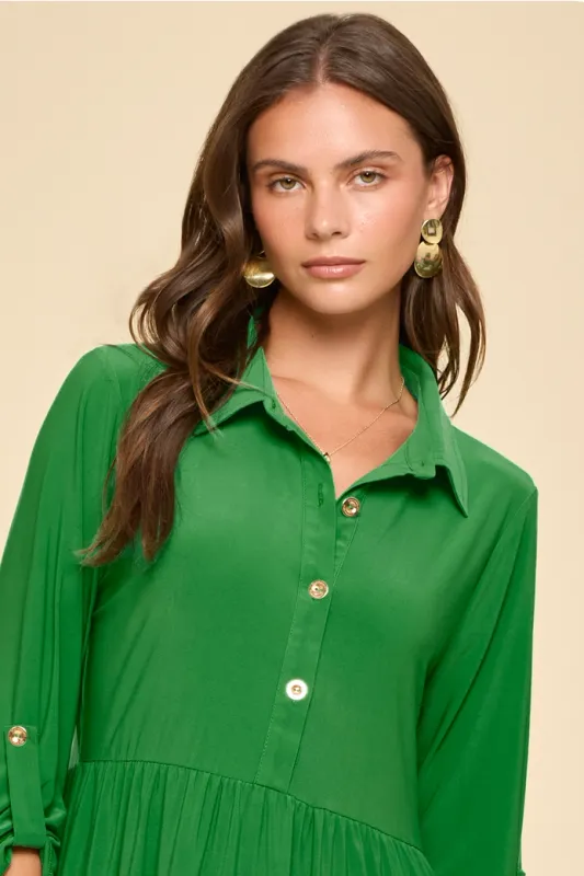 Collared Shirt Dress