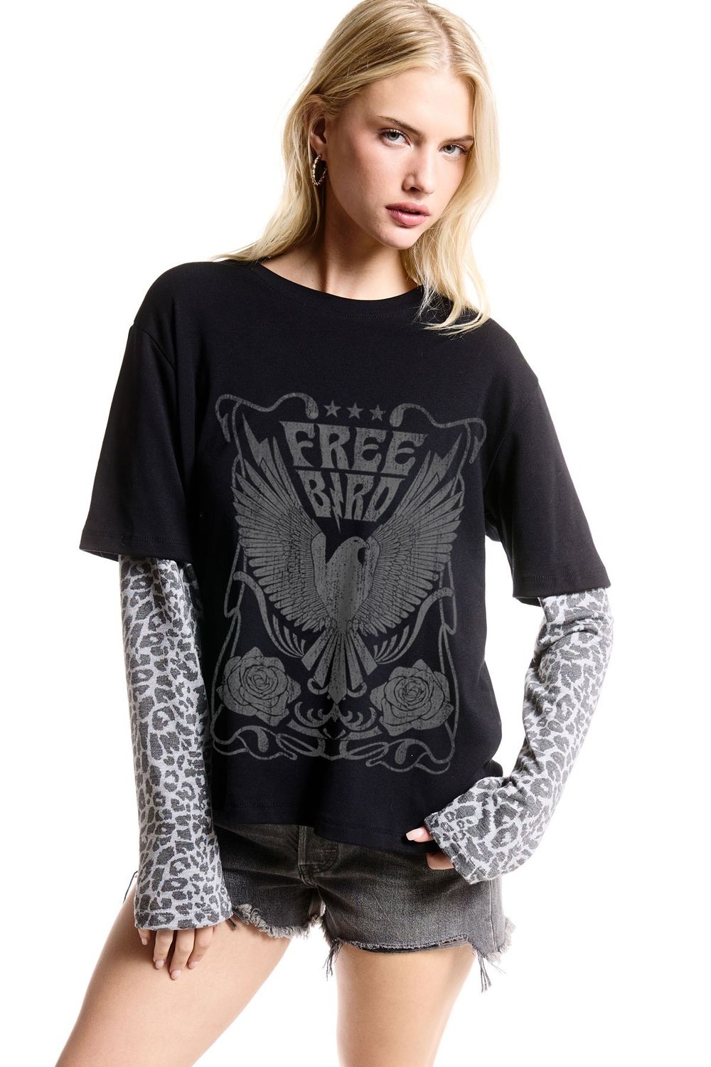 Free Bird Layered T-Shirt