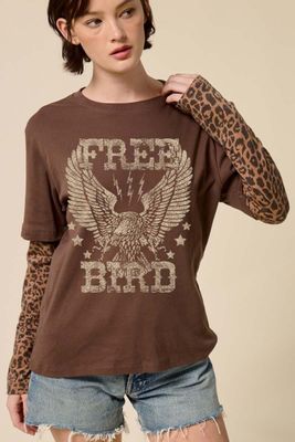 Free Bird Layered T-Shirt