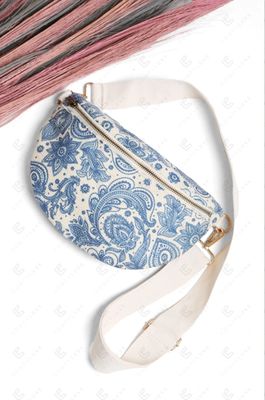 Patterned Crossbody Belt Bag
