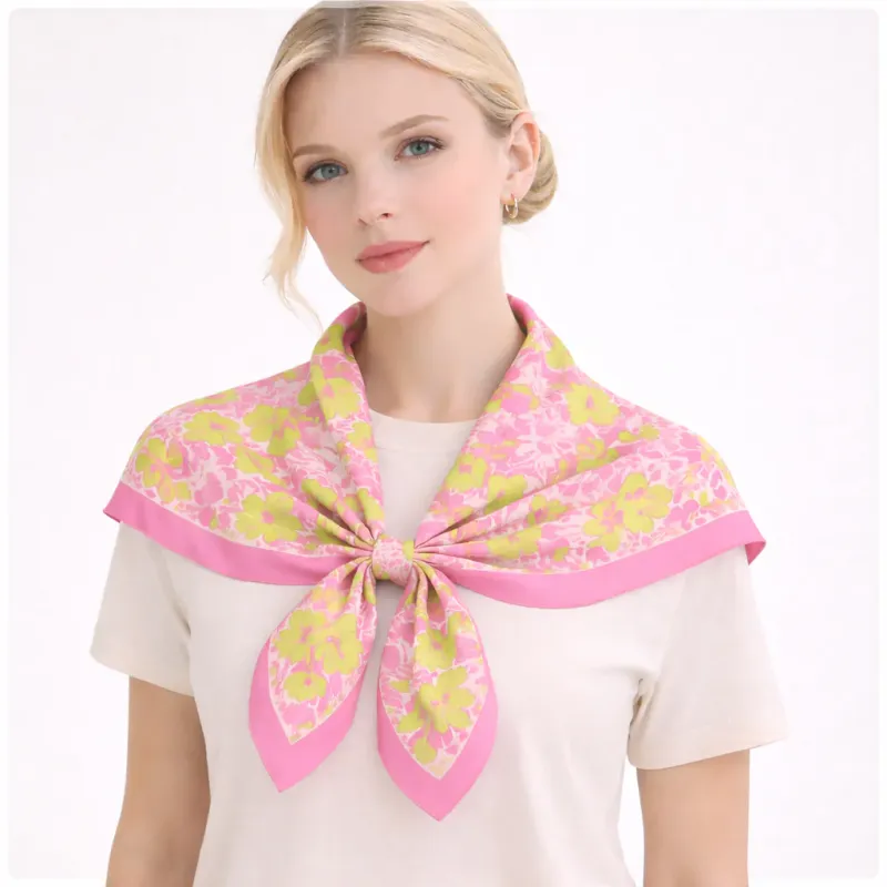 Flower Power Square Scarf