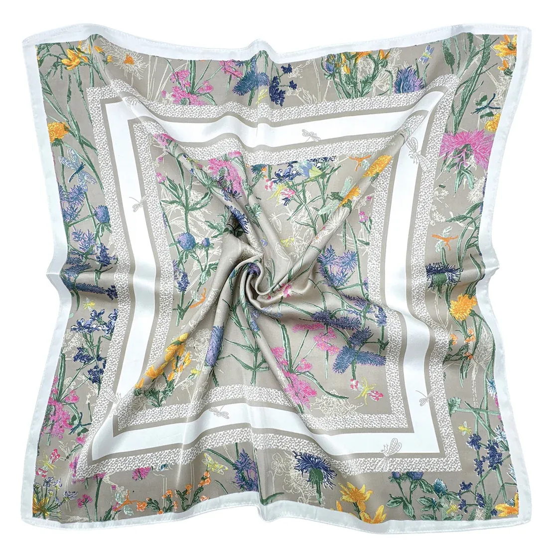 Garden Flower Square Scarf