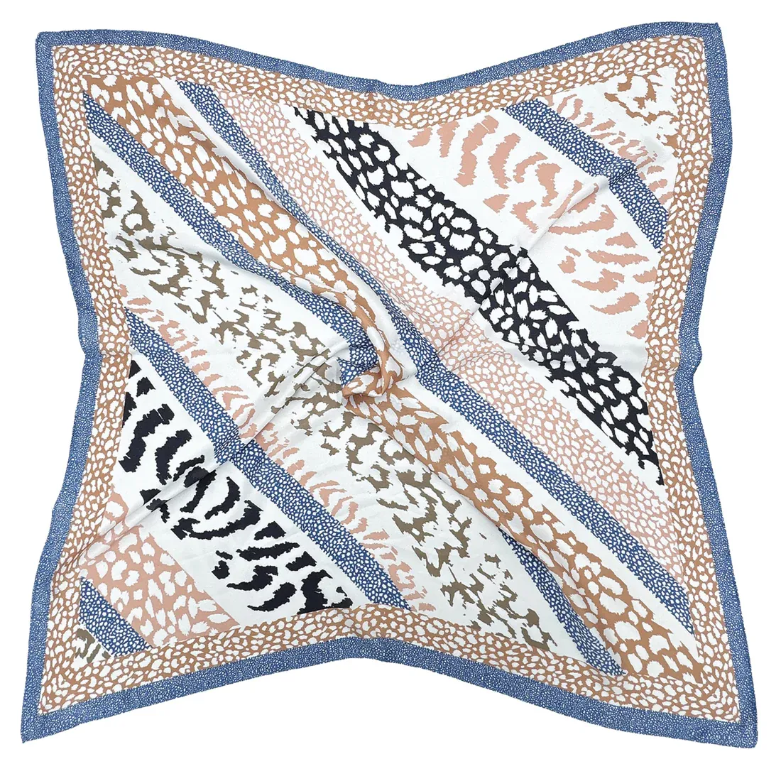 Leopard Stripes Square Scarf