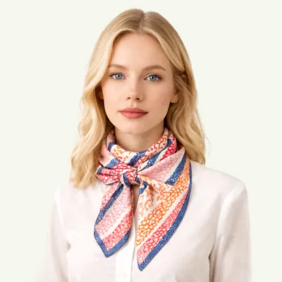 Leopard Stripes Square Scarf