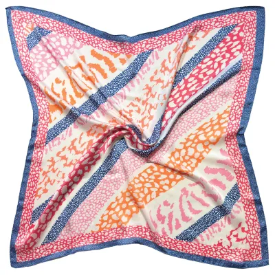 Leopard Stripes Square Scarf