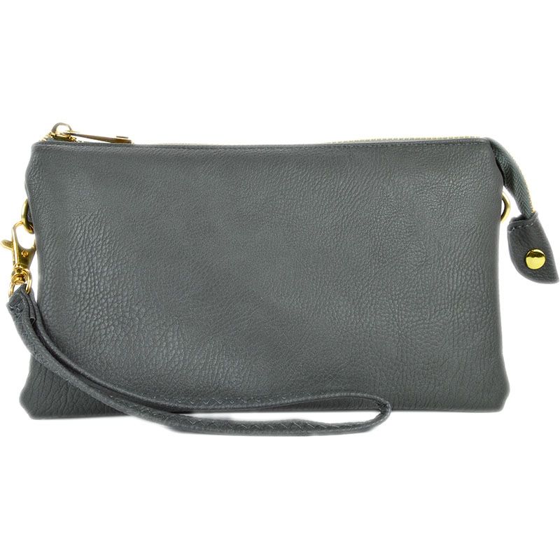GREY ORGANIZED WRISTLET &amp; CROSSBODY