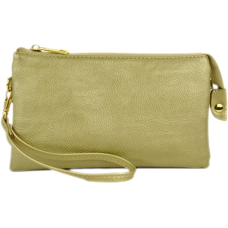 GOLD ORGANIZED WRISTLET &amp; CROSSBODY