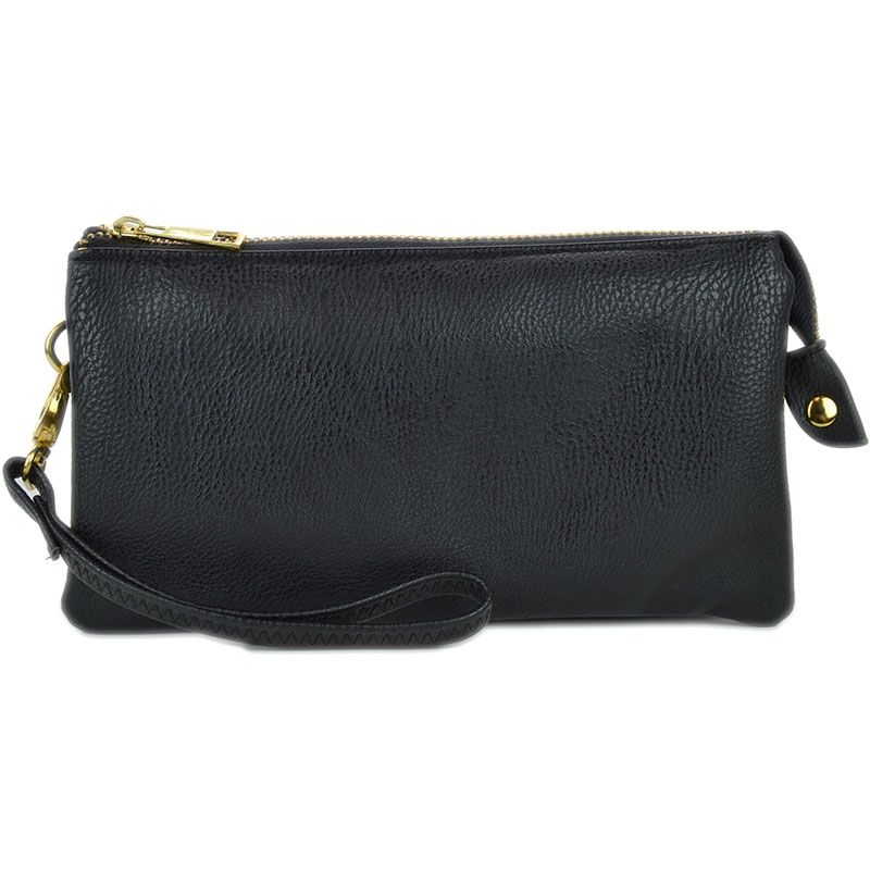 BLACK ORGANIZED WRISTLET &amp; CROSSBODY