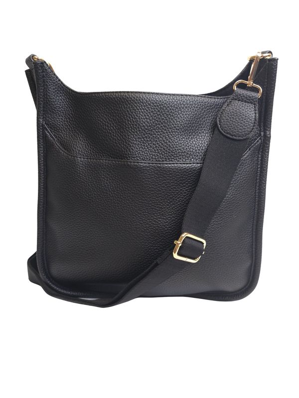 BLACK MESSENGER w/GUITAR STRAP