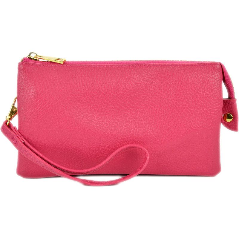 HOT PINK ORGANIZED WRISTLET &amp; CROSSBODY