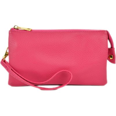 HOT PINK ORGANIZED WRISTLET &amp; CROSSBODY