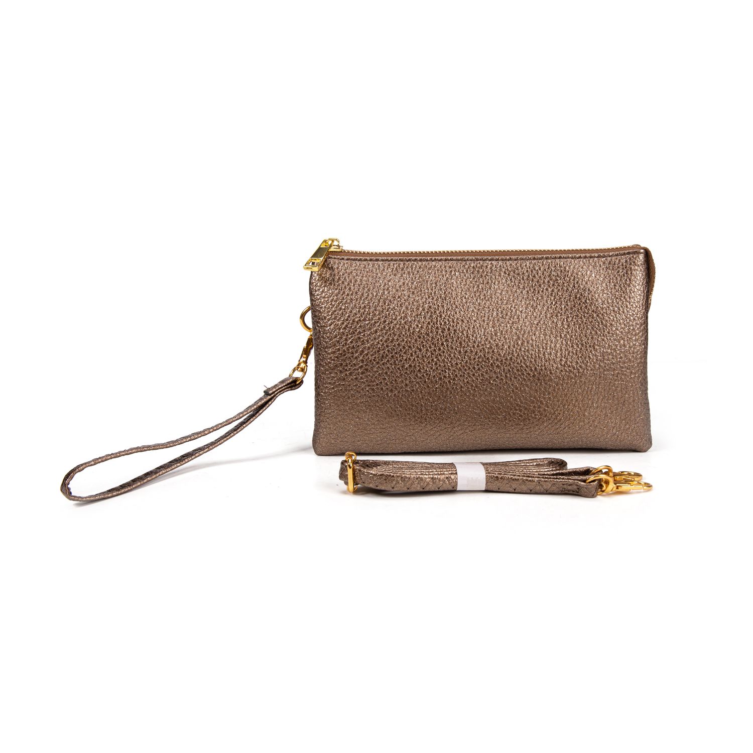 BRONZE ORGANIZED WRISTLET &amp; CROSSBODY
