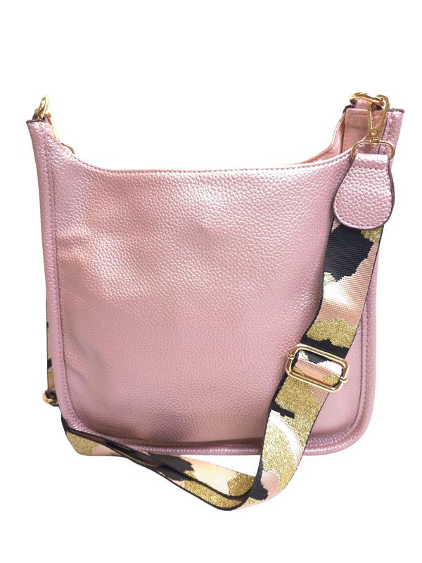 METALLIC PINK  MESSENGER w/GUITAR STRAP