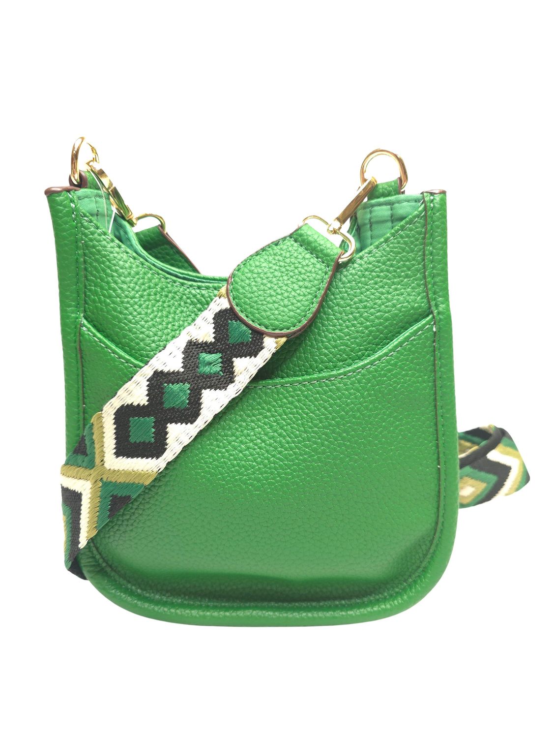 KELLY GREEN MINI MESSENGER
