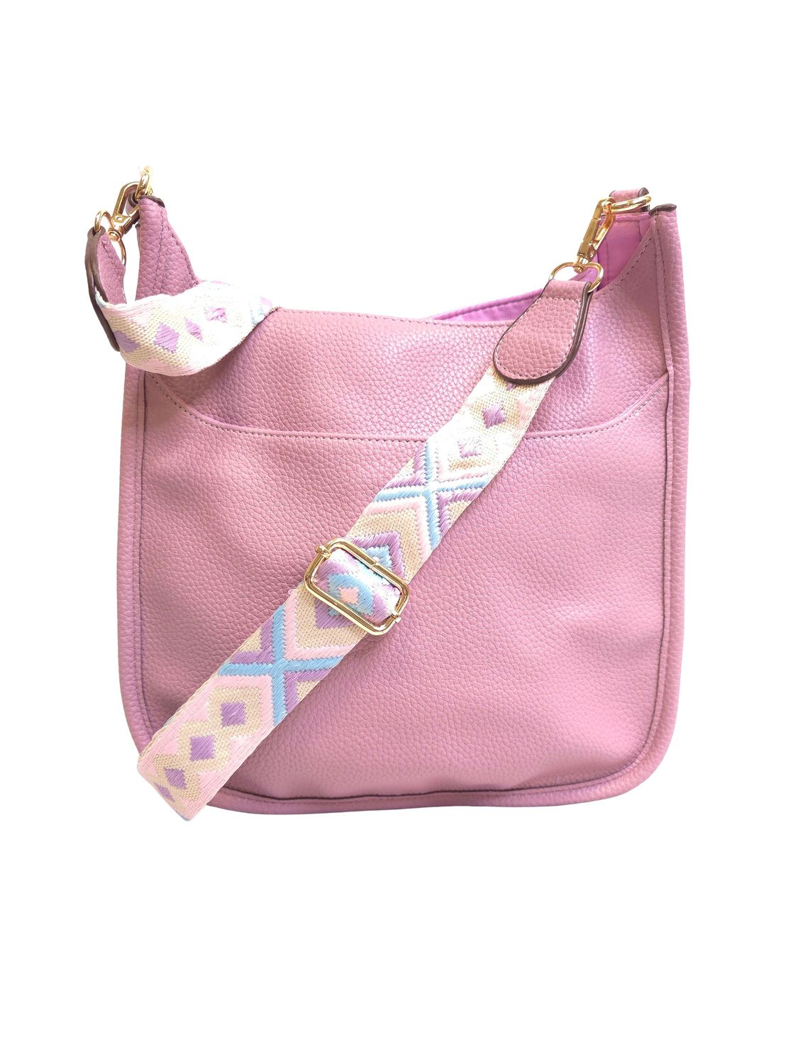 PURPLE  MESSENGER w/GUITAR STRAP