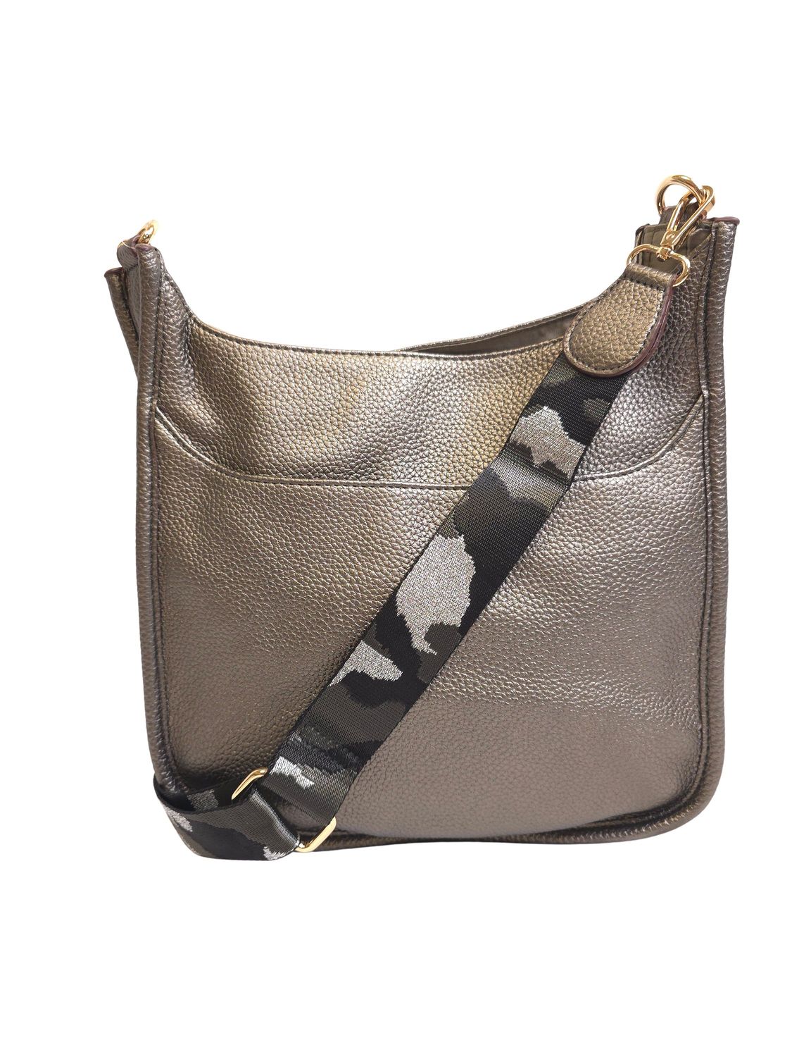 DARK PEWTER  MESSENGER w/GUITAR STRAP