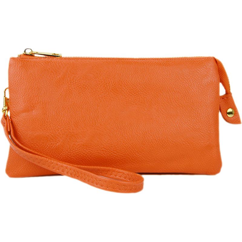 ORANGE ORGANIZED WRISTLET &amp; CROSSBODY