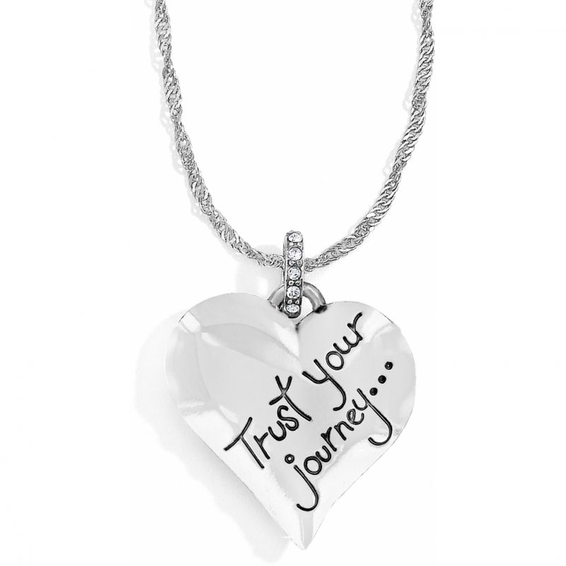 Trust Your Journey Heart Sky Necklace